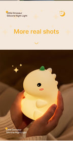 Dinosaur LED Night Light – Dimmable Silicone Lamp for Kids 🦖