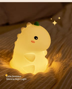 Dinosaur LED Night Light – Dimmable Silicone Lamp for Kids 🦖