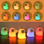 Capybara LED Night Light – Touch Sensor, Dimmable USB Lamp 🐾