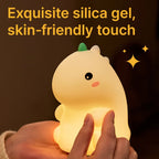 Dinosaur LED Night Light – Dimmable Silicone Lamp for Kids 🦖