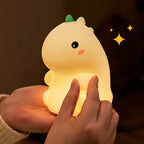 Dinosaur LED Night Light – Dimmable Silicone Lamp for Kids 🦖