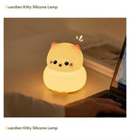 Cat LED Night Light – Soft Silicone Pat Lamp for Kids 🐱