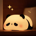 🐼💡 Panda Squishy LED Night Light – Tap to Glow ✨ Perfect Baby & Girl Gift 🎁