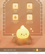 Campfire LED Night Light – Creative Bedside & Desk Lamp 🔥