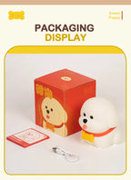 Dog LED Night Light – Soft Silicone Multi-Color USB Lamp 🐶
