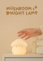 Mushroom LED Night Light – Dimmable Silicone Lamp for Kids 🍄