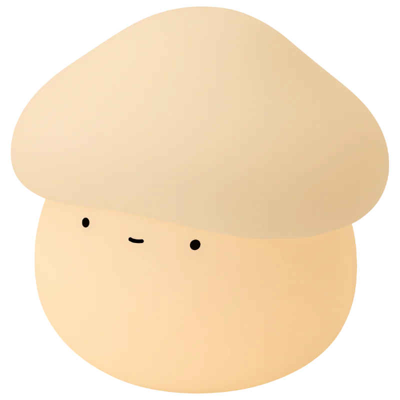 Mushroom LED Night Light – Dimmable Silicone Lamp for Kids 🍄