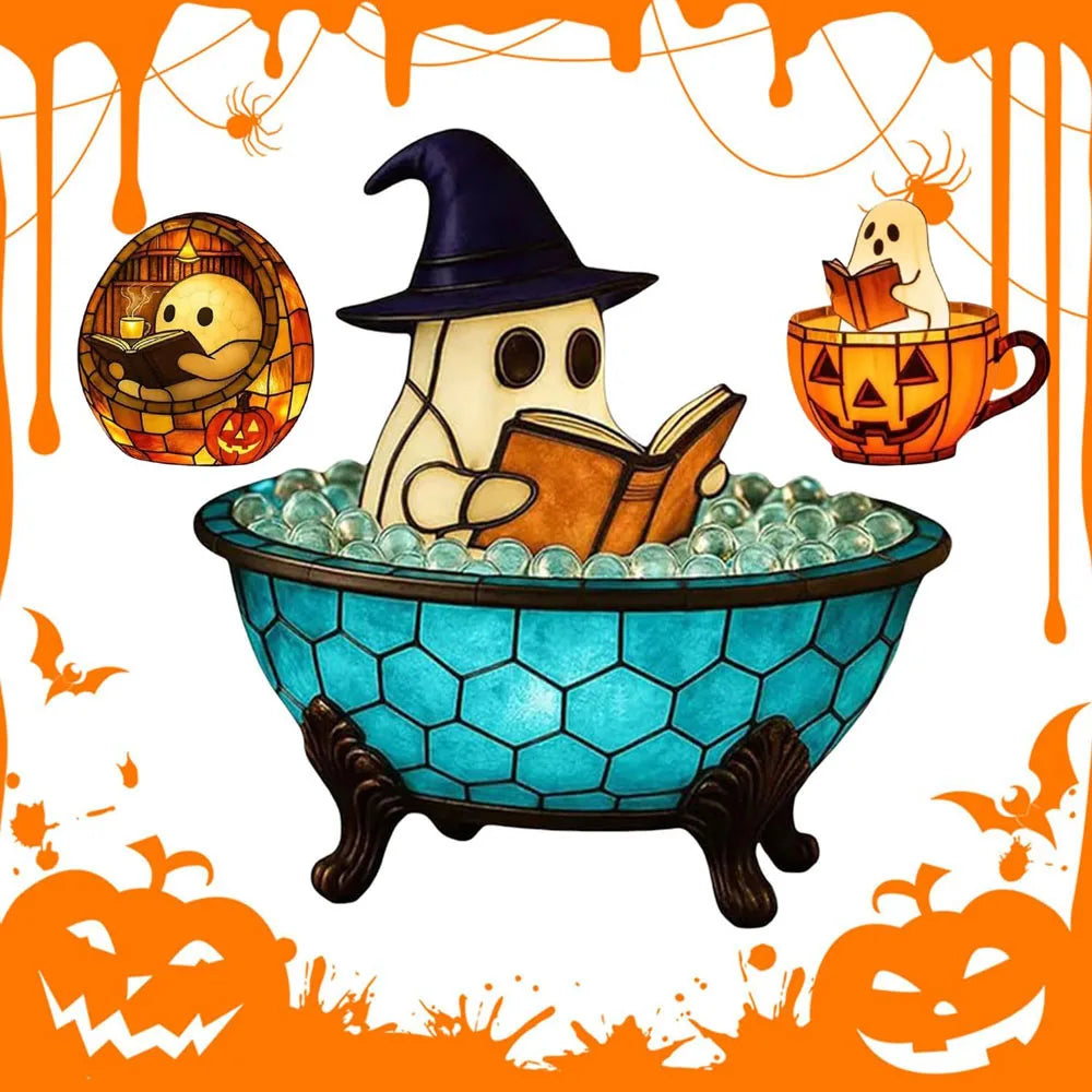 Halloween Ghost LED Night Light – Bubble Bath Accent Lamp👻