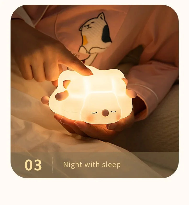 Sheep LED Night Light – USB Silicone Lamp with Phone Holder 🐑