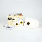 3D Cat LED Night Light – Anime Silicone Touch Lamp USB Rechargeable 🐾