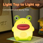 Frog LED Night Light – Silicone Touch Sensor Dimmable Lamp 🐸