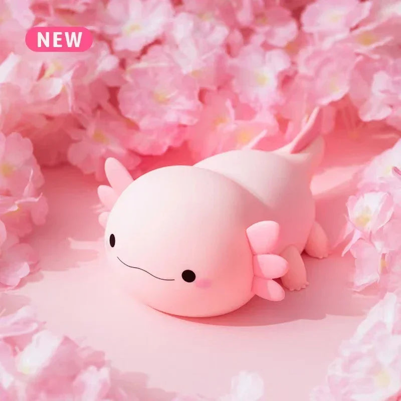 Squishy Axolotl Night Lamp – Perfect Gift 🎁