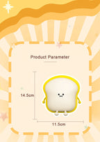 Toast Bread LED Night Light – Touch Sensor Silicone USB Lamp with Phone Holder 🍞