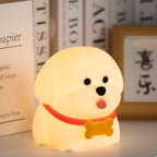 Dog LED Night Light – Soft Silicone Multi-Color USB Lamp 🐶