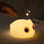 3D Cat LED Night Light – Anime Silicone Touch Lamp USB Rechargeable 🐾