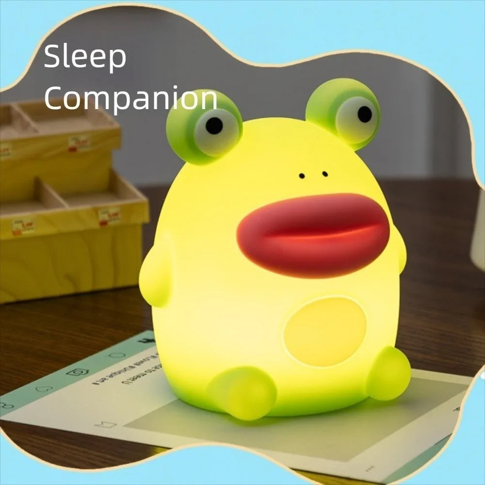 Frog LED Night Light – Silicone Touch Sensor Dimmable Lamp 🐸