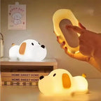 Dog LED Night Light – Silicone 2-Color Dimmable USB Lamp 🐶