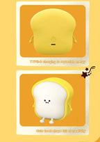 Toast Bread LED Night Light – Touch Sensor Silicone USB Lamp with Phone Holder 🍞