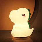 Dinosaur LED Night Light – Touch Sensor Color-Changing Silicone Lamp 🦕