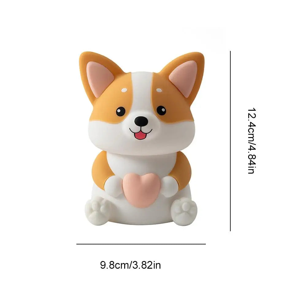 Corgi LED Night Light – 3-Mode Silicone USB Lamp for Kids 🐶