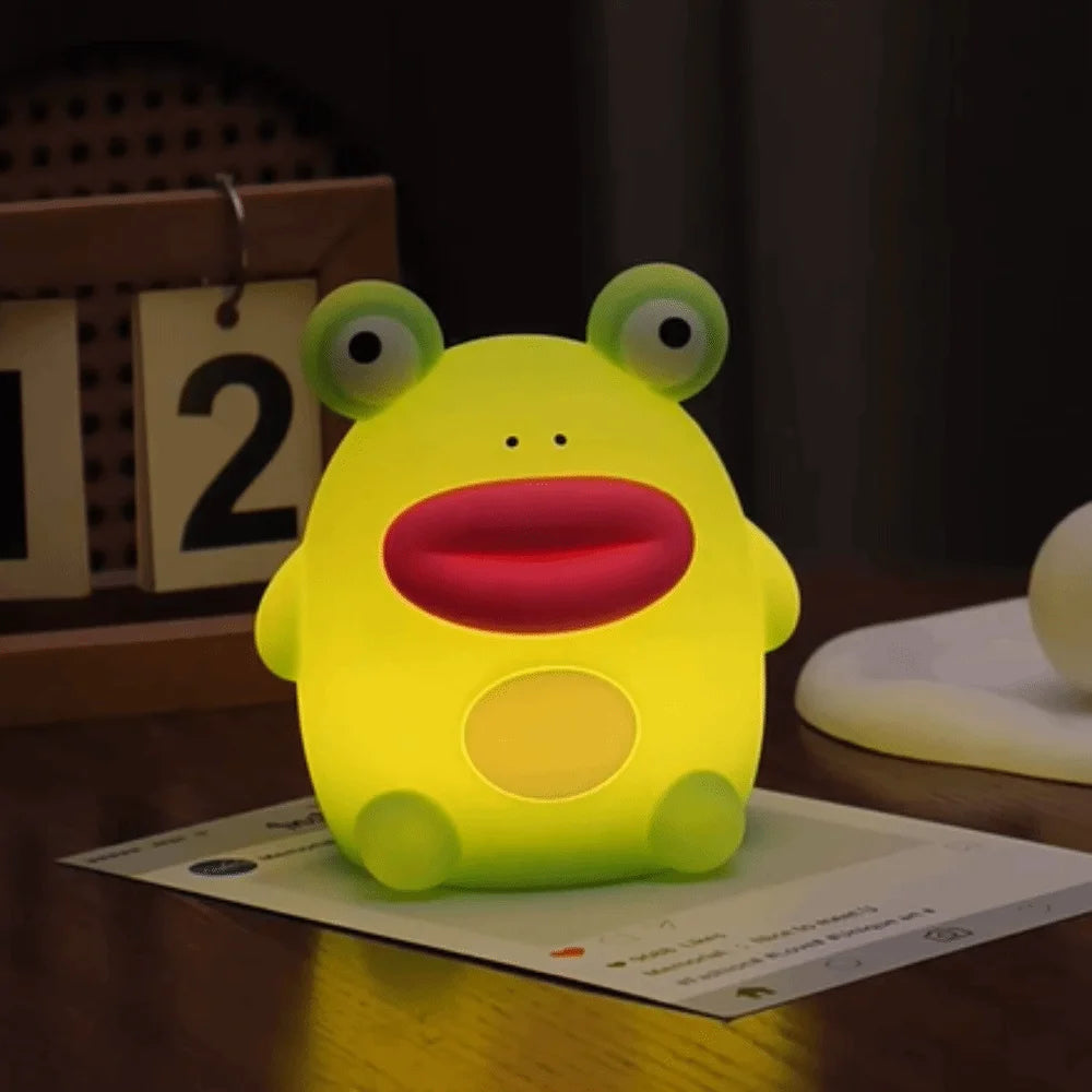 Frog LED Night Light – Silicone Touch Sensor Dimmable Lamp 🐸