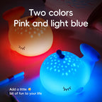 Starry Whale LED Night Light – Soft Glow USB Touch Lamp 🐋