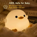 Soft Squishy Duck LED Night Lamp – USB Rechargeable & Gift-Ready