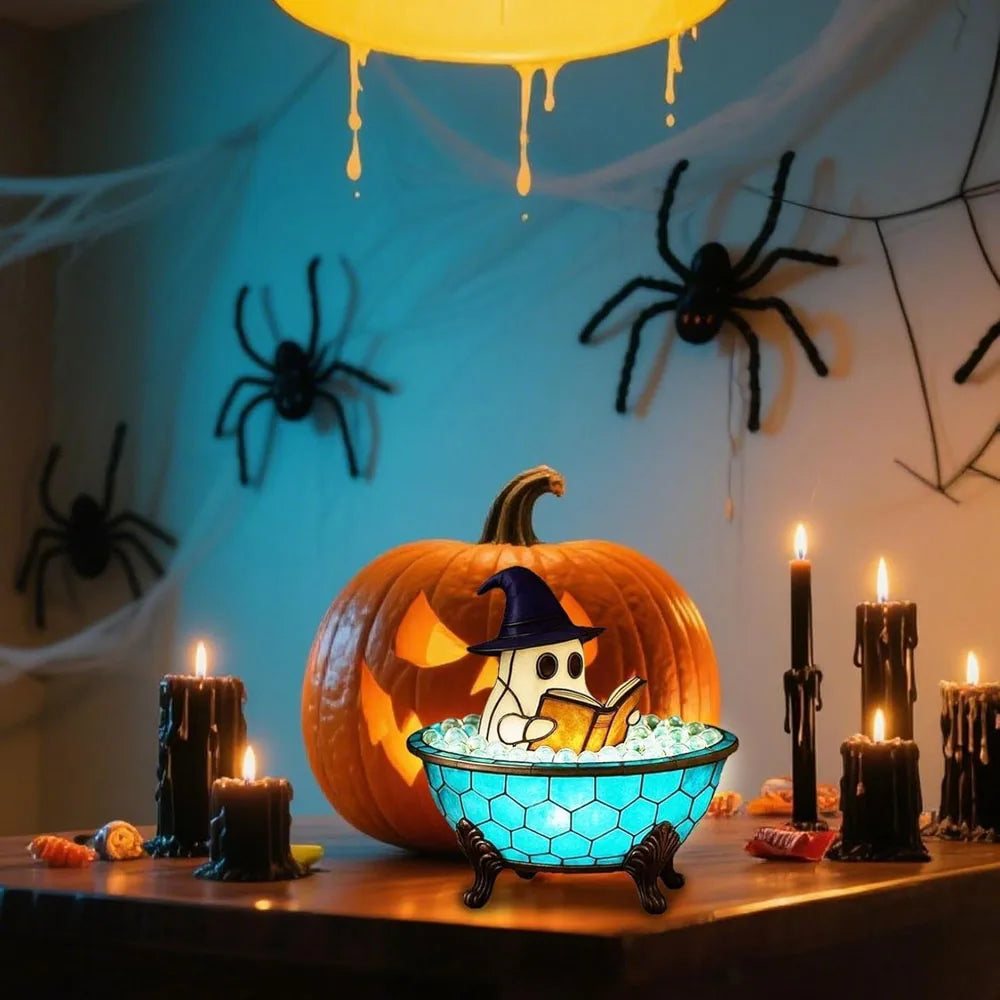 Halloween Ghost LED Night Light – Bubble Bath Accent Lamp👻