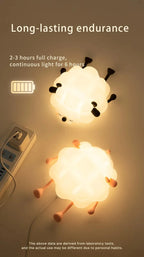 Sheep LED Night Light – USB Silicone Lamp with Phone Holder 🐑