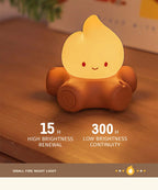 Campfire LED Night Light – Creative Bedside & Desk Lamp 🔥