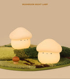 Mushroom LED Night Light – Dimmable Silicone Lamp for Kids 🍄