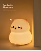 Cat LED Night Light – Soft Silicone Pat Lamp for Kids 🐱