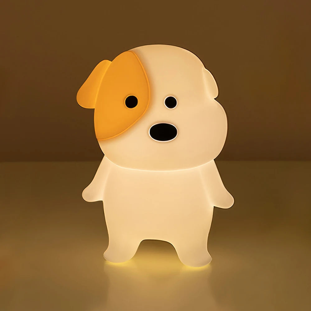 Dog LED Night Light – Rechargeable Squishy Silicone Lamp for Kids 🐶