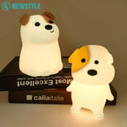 Dog LED Night Light – Rechargeable Squishy Silicone Lamp for Kids 🐶