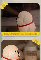 Dog LED Night Light – Soft Silicone Multi-Color USB Lamp 🐶
