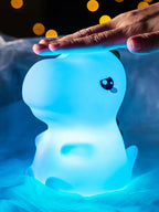 Dinosaur LED Night Light – Touch Sensor Color-Changing Silicone Lamp 🦕