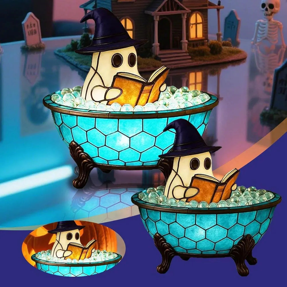 Halloween Ghost LED Night Light – Bubble Bath Accent Lamp👻