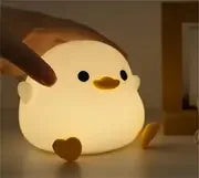 Soft Squishy Duck LED Night Lamp – USB Rechargeable & Gift-Ready