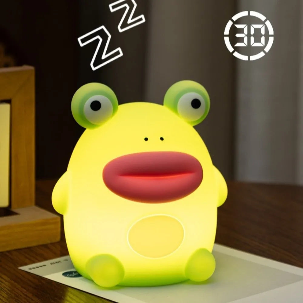 Frog LED Night Light – Silicone Touch Sensor Dimmable Lamp 🐸