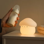 Mushroom LED Night Light – Dimmable Silicone Lamp for Kids 🍄
