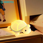 Turtle LED Night Light – Colorful Silicone Lamp for Kids’ Rooms 🐢